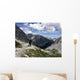 Bergwanderer im alpinen Hochgebirge Wall Mural