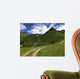 Wanderer im Hochgebirge Tirols Wall Mural