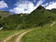 Wanderer im Hochgebirge Tirols Wall Mural