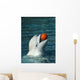 White Whale Playing Basketball Wall Mural