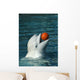 White Whale Playing Basketball Wall Mural