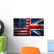 UK USA FLAG Wall Mural