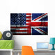 UK USA FLAG Wall Mural