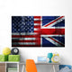 UK USA FLAG Wall Mural