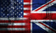 UK USA FLAG Wall Mural