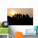Silhouette Dance Team People Wall Decal