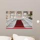 Red Carpet and Marble Staircase Wall Mural