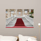 Red Carpet and Marble Staircase Wall Mural