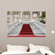 Red Carpet and Marble Staircase Wall Mural