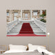 Red Carpet and Marble Staircase Wall Mural