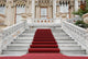 Red Carpet and Marble Staircase Wall Mural
