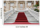Red Carpet and Marble Staircase Wall Mural