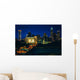 Skyline Uptown Night Charlotte Wall Decal