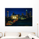 Skyline Uptown Night Charlotte Wall Decal