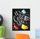 Poster coffee time chalk Wall Mural
