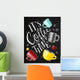 Poster coffee time chalk Wall Mural