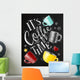 Poster coffee time chalk Wall Mural