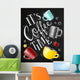 Poster coffee time chalk Wall Mural