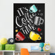 Poster coffee time chalk Wall Mural