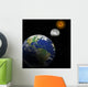 earth, sun, moon Wall Mural