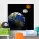 earth, sun, moon Wall Mural
