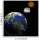 earth, sun, moon Wall Mural