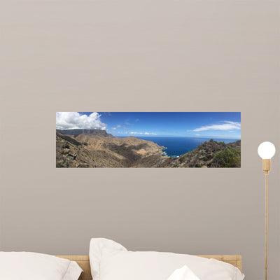 Kanaren Gomera Landschaft Panorama Wall Mural shown on a wall