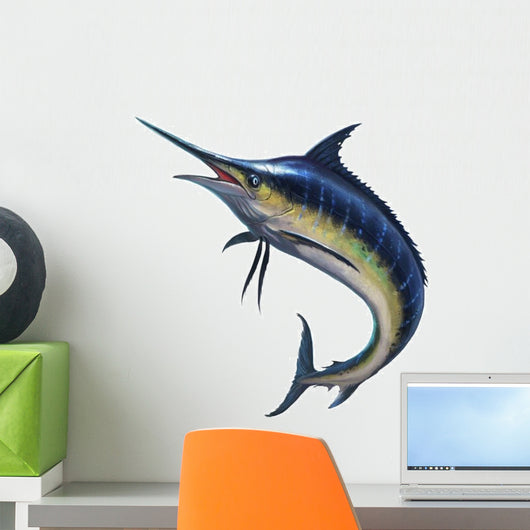 Blue Marlin Wall Decal