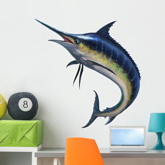 Blue Marlin Wall Decal