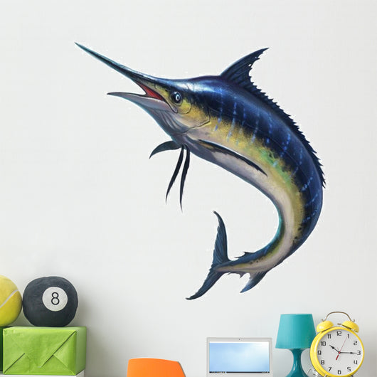 Blue Marlin Wall Decal