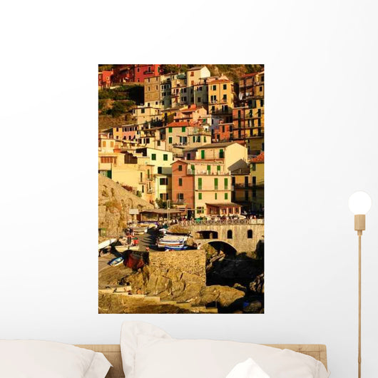 Yellow Houses Wall Decal