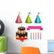Birthday Elements Party Celebrate Wall Decal Sticker Set