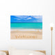 Word Welcome on Beach Wall Mural