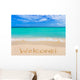 Word Welcome on Beach Wall Mural
