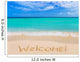 Word Welcome on Beach Wall Mural