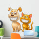 Puppy and kitten Wall Decal