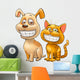 Puppy and kitten Wall Decal