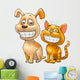 Puppy and kitten Wall Decal