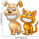 Puppy and kitten Wall Decal