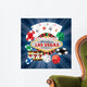 vegas dice card blue Wall Mural