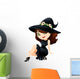 Cute Cartoon Halloween Witch Wall Decal