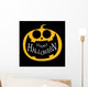 pumpkin jack o lantern icon, vector Wall Mural
