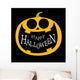 pumpkin jack o lantern icon, vector Wall Mural