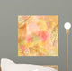 Vector autumn banner design, with frame of skeleton leaves Wall Mural