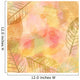 Vector autumn banner design, with frame of skeleton leaves Wall Mural
