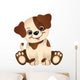 Cute dog sitting
 Wall Decal
