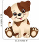 Cute dog sitting
 Wall Decal