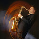 Man Playing Saxophone Wall Decal Design 1