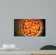 Orange pumpkins autumn background. Wall Mural