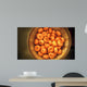 Orange pumpkins autumn background. Wall Mural